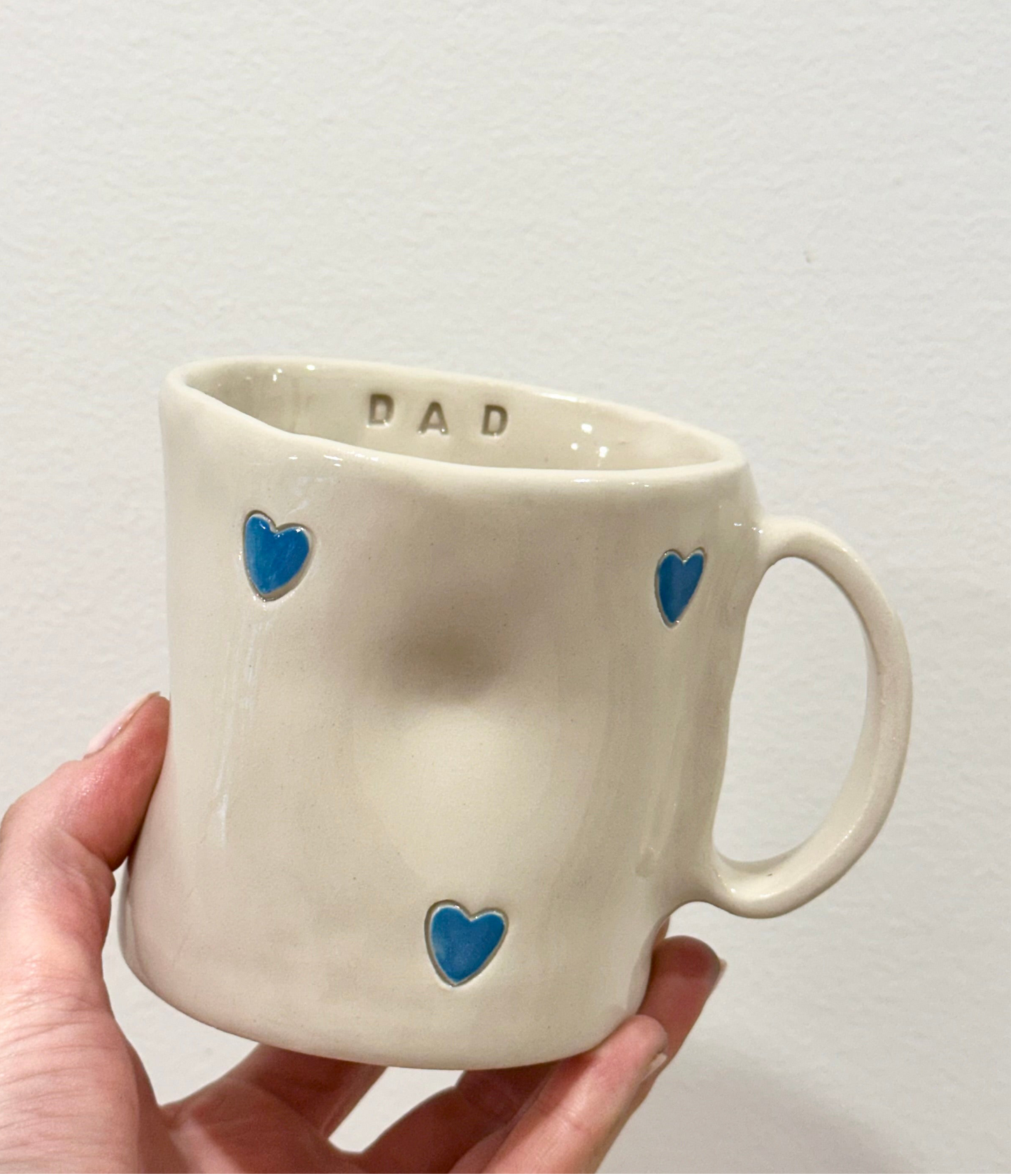 Personalised Blue Love Mug