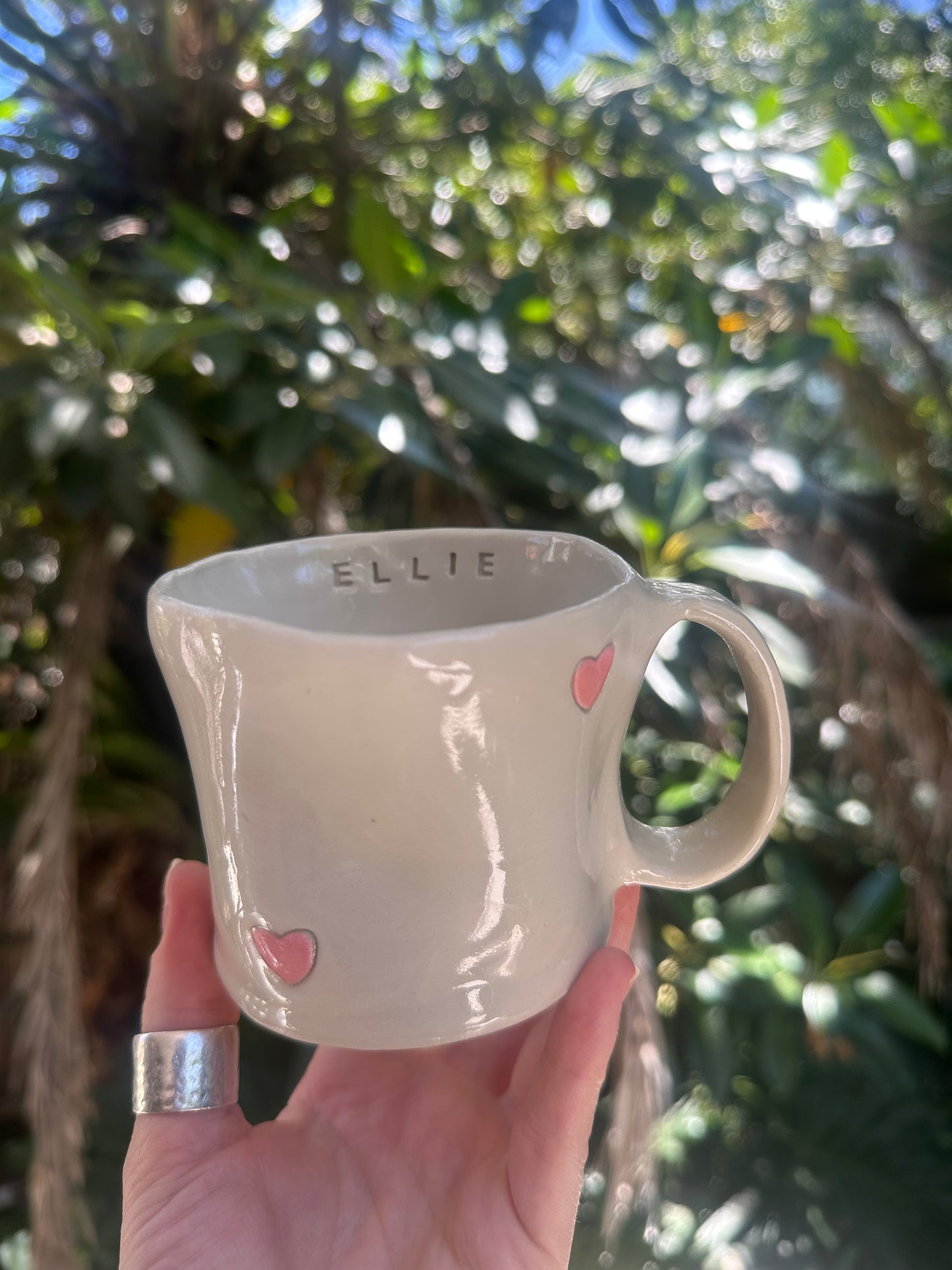 Personalised Pink Love Mug