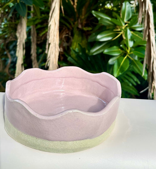 Pink Wavey Bowl