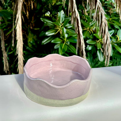 Pink Wavey Bowl