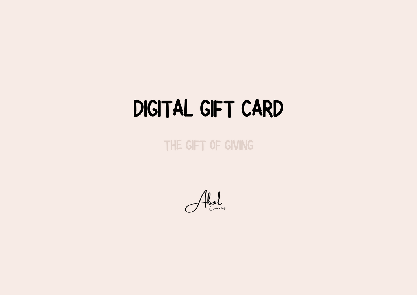 Digital Gift Card